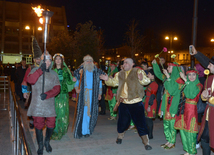 Baku celebrates last Novruz Tuesday. Azerbaijan, 15 match, 2016 